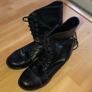 Black Combat boots